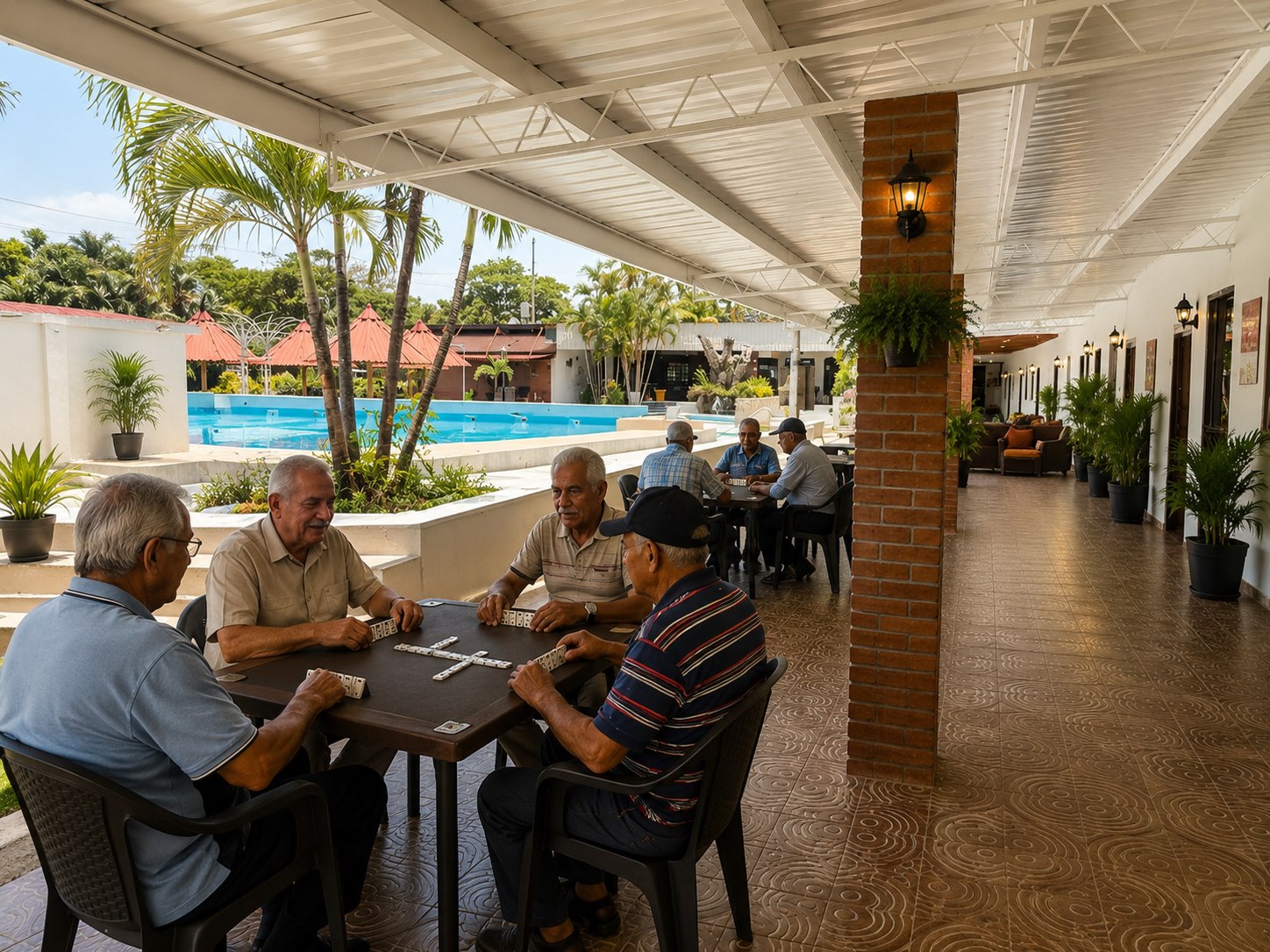 Juegos de mesa: dominó, ajedrez y póker recreativo